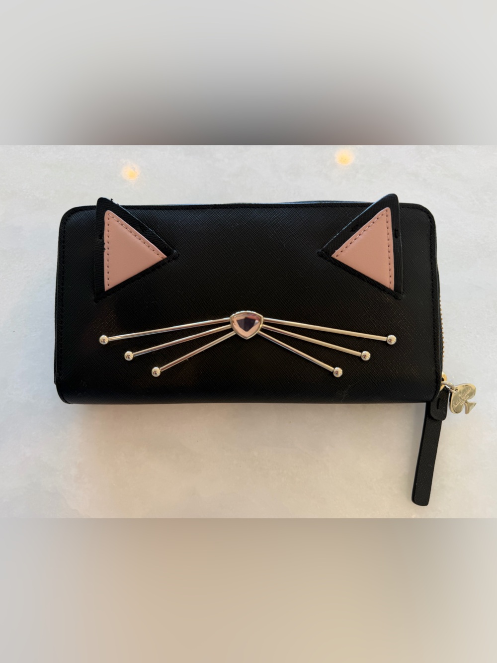 RARE Kate Spade New York • Cat's Meow • Jazz Things Up • Leather Zip Wallet •